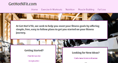 Desktop Screenshot of gethotnfit.com