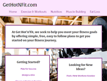 Tablet Screenshot of gethotnfit.com